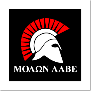 Mod.13 Molon Labe Greek Spartan Posters and Art